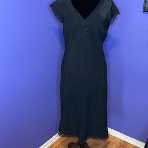 Laura Ashley black silk dress size 4